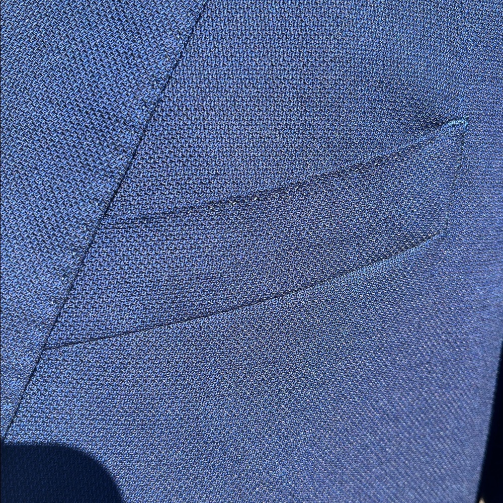 Peter Millar Excursionist Flex Blazer Navy Italian Wool/Silk Tailored Blazer 38R - Picture 13 of 17